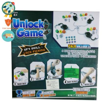 Unlock Game ของเล่นในครอบครัว เกมส์แกะไขกุญแจมือให้เร็วที่สุด เล่นได้ 4คน
