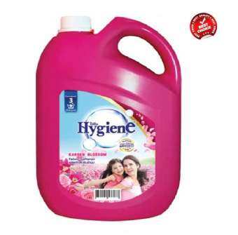 Hygiene 3,500 มล น้ำยาปรับผ้านุ่ม กลิ่นการ์เด้นบลอสซั่ม สีชมพูเข้ม 