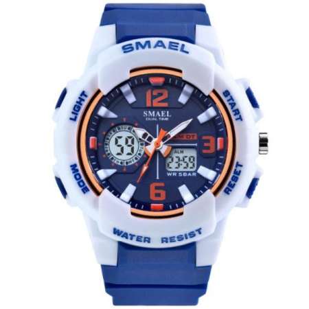 SMAEL นาฬิกาข้อมือผู้หญิง/ผู้ชาย กันน้ำ 100%  Sport Digital LED  Analog สีสันสุดCool SM1643 SM1645 พร้อมกล่องเหล็ก SMAEL