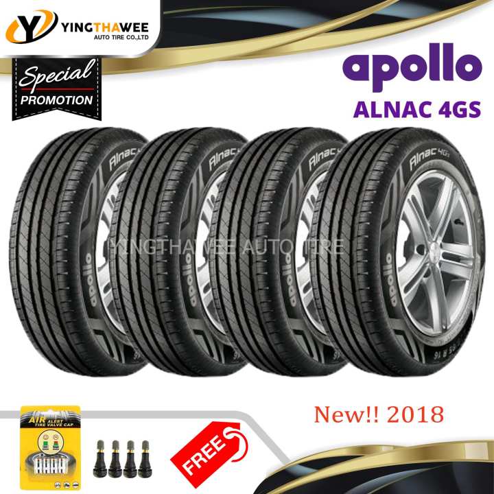 APOLLO ยางรถยนต์ 195/60R15 รุ่น ALNAC 4GS จำนวน 4 เส้น (แถมจุ๊บลมยาง Pacific หัวทองเหลือง 4 ตัว + จุกลมยางอัจฉริยะ 1 ชุด) APOLLO ยางรถยนต์ 195/60R15 รุ่น ALNAC 4GS จำนวน 4 เส้น (แถมจุ๊บลมยาง Pacific หัวทองเหลือง 4 ตัว + จุกลมยางอัจฉริยะ 1 ชุด)
