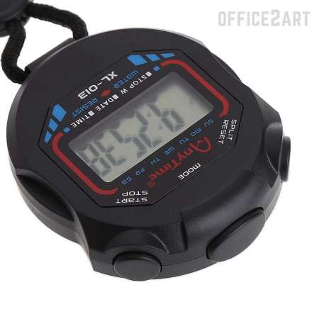 Office2art นาฬิกาจับเวลา ANYTIME สีดำ No.XL-013 ( นาฬิกาจับเวลาดิจิตอล นาฬิกาดิจิตอล นาฬิกาจับเวลากีฬา Digital Timer Stopwatch )