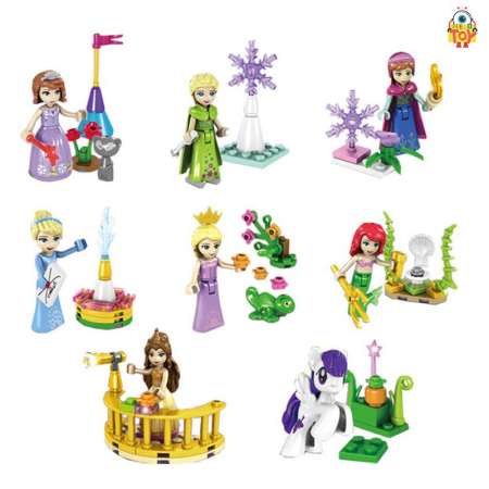 Welo toy - ของเล่นตัวต่อเจ้าหญิง Princess Mini Figure 8 แบบ No.SY 686