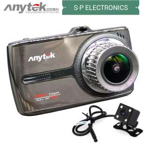 Anytek กล้องติดรถยนต์ DVR รุ่น G66 หน้าจอทัชสกรีน (Touch Screen) เมนูภาษาไทย กล้องหน้า+กล้องหลัง Full HD
