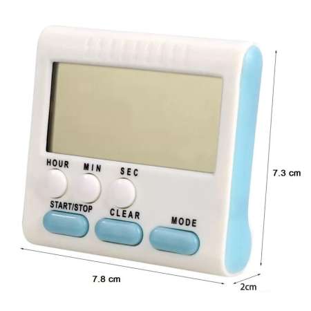V3 Digital Timer with Alram Clock นาฬิกาจับเวลาทำอาหาร เดินหน้า ถอยหลัง 24 ชั่วโมง