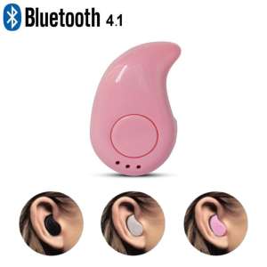 Bluetooth หูฟังบลูทูธ 4.2 ฟังเพลง.รับสายสทนาได้ ขนาดเล็กเท่าหู?pink?