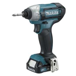 MAKITA ไขควงกระแทกไร้สาย 12 โวลต์ 10 มม. มาพร้อม Battery ขนาด 1.5 Ah จำนวน 2 ก้อนและแท่นชาร์จ 1 อัน - 12Vmax CXT Cordless Impact Driver TD110DWYE