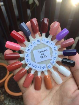 สีทาเล็บกึ่งเจล BSimone ไม่ต้องใช่เครื่องอบ แห้งไว เบอร์ 18