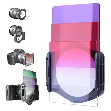 38pcs Square 24 Color ND Filter Lens Sets Kit with Filter Holder Adapter  （Multicolor) - intl （Multicolor)