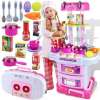 TKspyShop Little Chef Small Gourmet ชุดครัว มีไฟ มีเสียง พับเก็บลากได้ จำนวน 43 ชิ้น