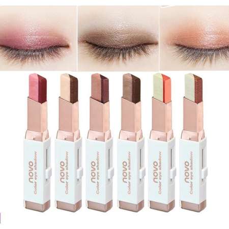 อายแชโดว์ทูโทนสีสวย Novo EyeShadow Stick แท้ 100% อายแชโดว์ทูโทนสีสวย Novo EyeShadow Stick แท้ 100%