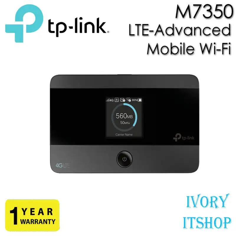 ภาพหน้าปกสินค้าTP-LINK M7350 4G LTE Advanced Mobile Wi-Fi Portable Router/ivoryitshop จากร้าน Ivoryitshop บน Lazada