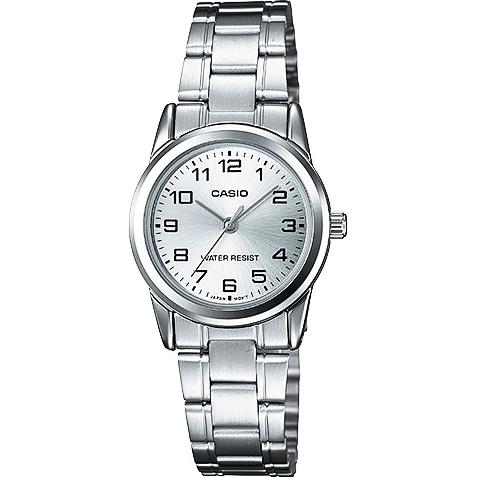 Casio นาฬิกาข้อมือผู้หญิง สายสแตนเลส รุ่น LTP-V001 ของแท้ประกันศูนย์
