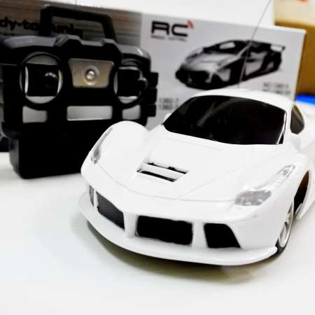 High Speed RC Sport Car รถบังคับวิทยุ สเกล 1/24 สีขาว