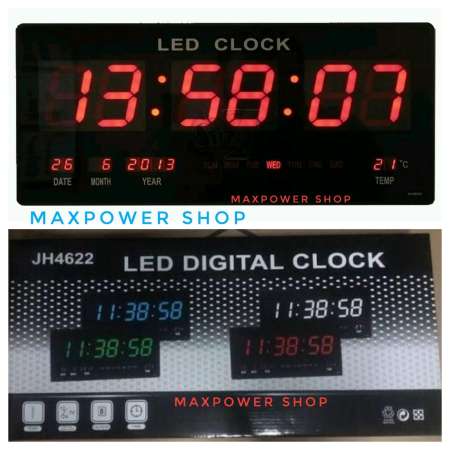 รีวิวสินค้าตอนนี้ นาฬิกาดิจิตอล LED DIGITAL CLOCK แขวนติดผนัง ขนาด 45 X 22 X 3 CM
รุ่น 4622 ตัวเลขสีแดง ข้อมูล