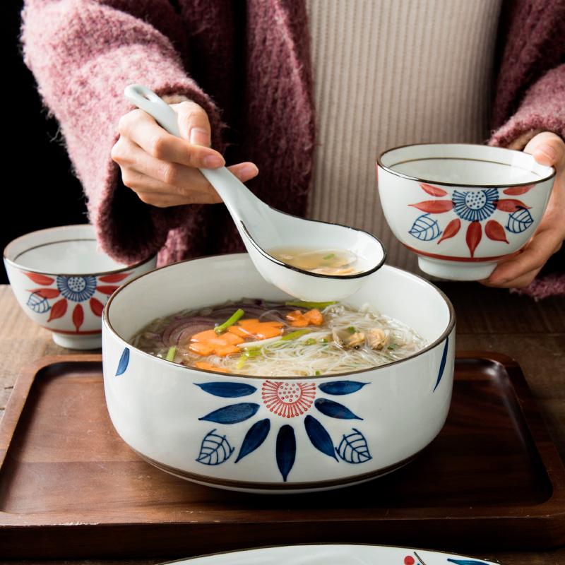 Bát Đồ Gia Dụng Bộ Đồ Ăn Gốm Phù Hợp Với Phong Cách Nhật Bản Bát Ăn Cơm Ăn Món Ăn Phù Hợp Với Bộ Bát Sáng Tạo Tiết Độ Sứ Bát Đũa Phù Hợp Với