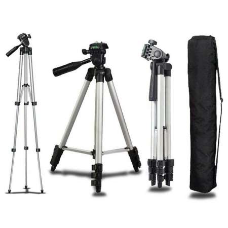 nbc ขาตั้งกล้องและมือถือ แบบ 3 ขา (ครบชุดพร้อมถุงเก็บ) รุ่น Tripod 3110 (ฟรี หัวต่อสำหรับมือถือ)