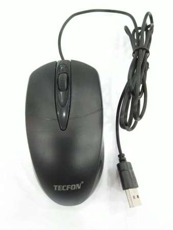 เม้าส์ TECFON Mouse Optical เมาส์คอม มีสาย TECFON TF-196