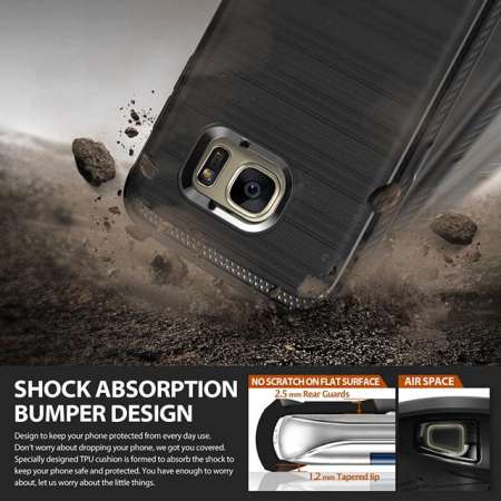 Galaxy S7 Edge Case, Ringke [ONYX] Flexible Durability and TPU Defensive Case