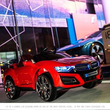 BMW Concept i8 12V 2 Motors กก3681 ระบบกุญแจสตาร์ท คันใหญ่ รถแบตเตอรี่ รถเด็กนั่งไฟฟ้า                 