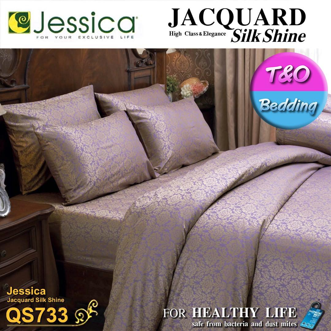 Jessica Jacquard Bed Sheet Set [No Comforter] QS733 Cotton100