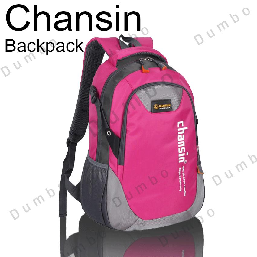 Chansin Backpack กระเป๋า กระเป๋าเป้ สะพายหลัง Laptop Bag รองรับน้ำหนักได้เยอะ จุของได้เต็ม