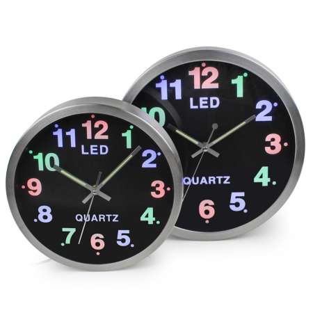 Telecorsa นาฬิกาติดผนัง Quartz  LED CLOCK เรืองแสงได้แม้ในที่มืด ขนาด 30 CM  รุ่น 803-05d-Song