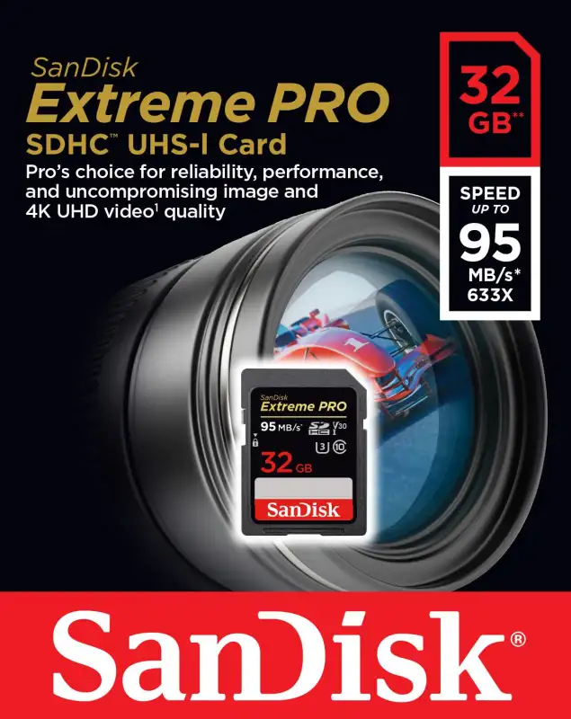 ภาพสินค้าSanDisk 32GB Extreme PRO SDHC 633x (95MB/s) จากร้าน Legend Thailand บน Lazada ภาพที่ 2