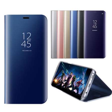 ฺBestseller เคส Huawei Y9 2018 Clear View Mirror Leather Flip Stand Cover ฺBestseller เคส Huawei Y9 2018 Clear View Mirror Leather Flip Stand Cover