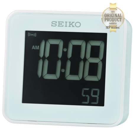 SEIKO CLOCKS นาฬิกาดิจิตอล รุ่น QHL079W - สีขาว