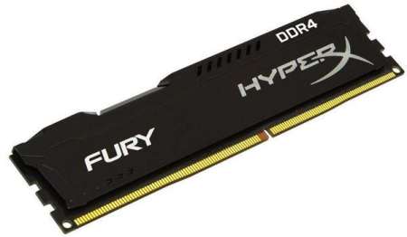 Kingston HyperX Fury DDR4 8GB/2400 (8GBx1) RAM PC Desktop (HX424C15FB2/8) Black