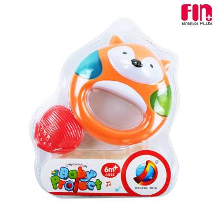 FIN BABIESPLUS ของเล่นเขย่ามือ เสริมพัฒนาการเด็ก รูปจิ้งจอก รุ่น TCN-3301