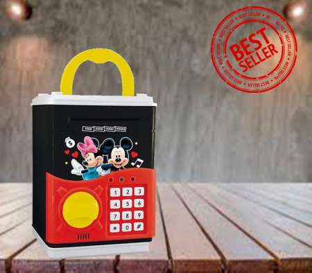 Bank Micky กระปุกออมสินตู้เซฟ (ATM) มิกกี้เม้าส์ Cartoon Plggy 