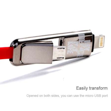 REMAX 2 IN 1 LIGHTNINGMICRO USB CABLE [1M] 
