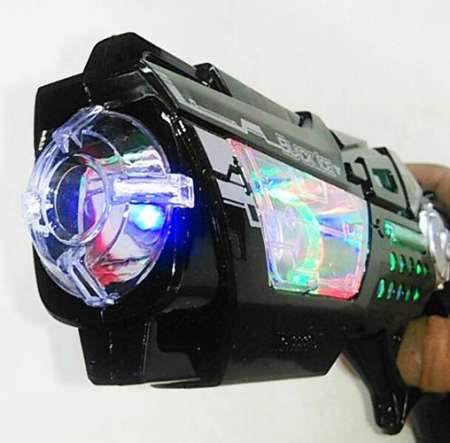 SPACE GUN ปืนของเล่น มีเสียง มีไฟ พร้อมแสงเลเซอร์ รุ่น สตาร์ลอรด์
