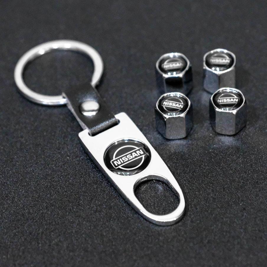 จุกปิดลมยางพร้อมประแจ ฝาปิดจุกลม ยางรถยนต์ Car Wheel Tire Valve Caps