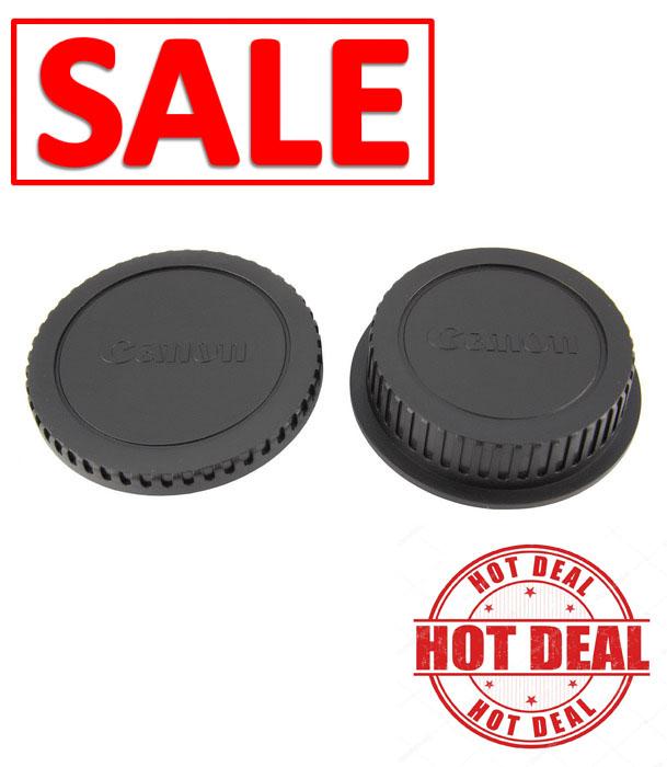 Canon Rear Lens Cap ฝาปิดท้ายเลนส์ + Body Cap ฝาปิดบอดี้ Canon DSLR