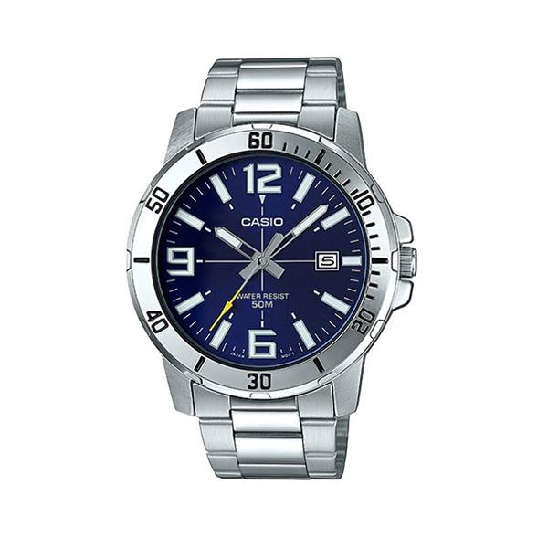 Casio Analog Gent's นาฬิกาข้อมือผู้ชาย สแตนเลสแท้ รุ่น MTP-VD01D