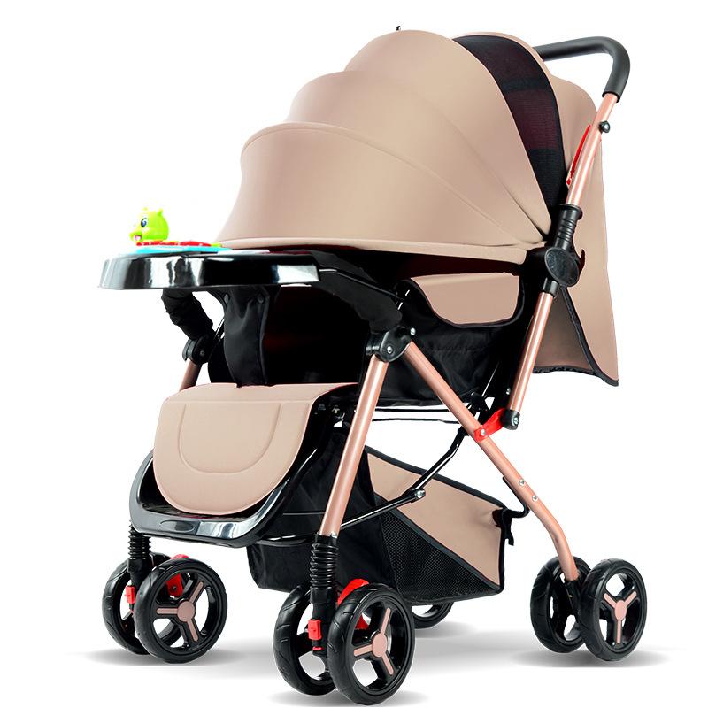 Baby Safe New Baby Stroller Pram รถเข็นเด็กพับได้ พกพาง่าย ถือขึ้นเครื่องเดินทางสะดวกสบาย ปรับได้ 3 ระดับ(นั่ง/เอน/นอน)-BF16