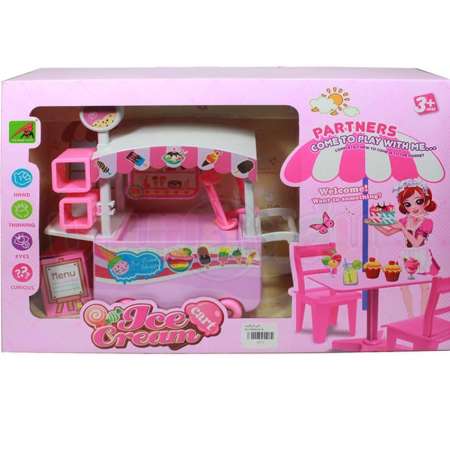KNK TOY ร้านขายของ ร้านขายไอติม Ice Cream Cart รถเข็นไอติม 127-1