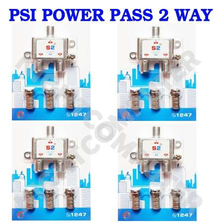 PSI POWER PASS 2 WAY รุ่น S2/3G (แพค 4 ชิ้น) (Silver)