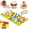 Todds  Kids Toys ของเล่นเสริมพัฒนาการ ร้อยเชือกไม้สร้างเมือง 80 ชิ้น