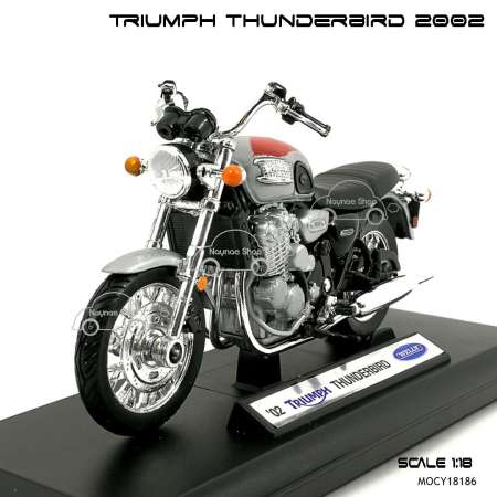 ขายสินค้ายอดนิยม Naynaeshop โมเดล มอเตอร์ไซด์ บิ๊กไบค์ TRIUMPH THUNDERBIRD 2002
สีแดงบรอนด์ (Scale 1:18) ลดราคาอีกแล้ว