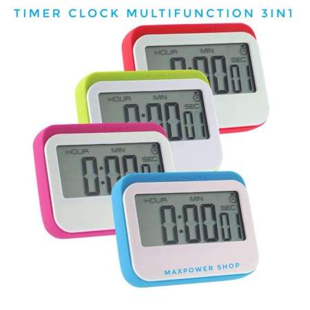 นาฬิกาดิจิตอล ใช้ดูเวลาปกติ  จับเวลา เดินหน้า ถอยหลัง 24 ชั่วโมง Timer - Clock Multifunction รุ่น RT - 330