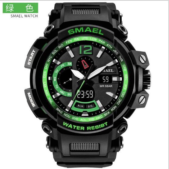 SMAEL 1702 Men's Sports Watch Analog Fashion Quartz Men's Digital Watch Digital Clock Men's Waterproof Watches สินค้าพร้อมส่ง (มีเก็บเงินปลายทาง) R-038