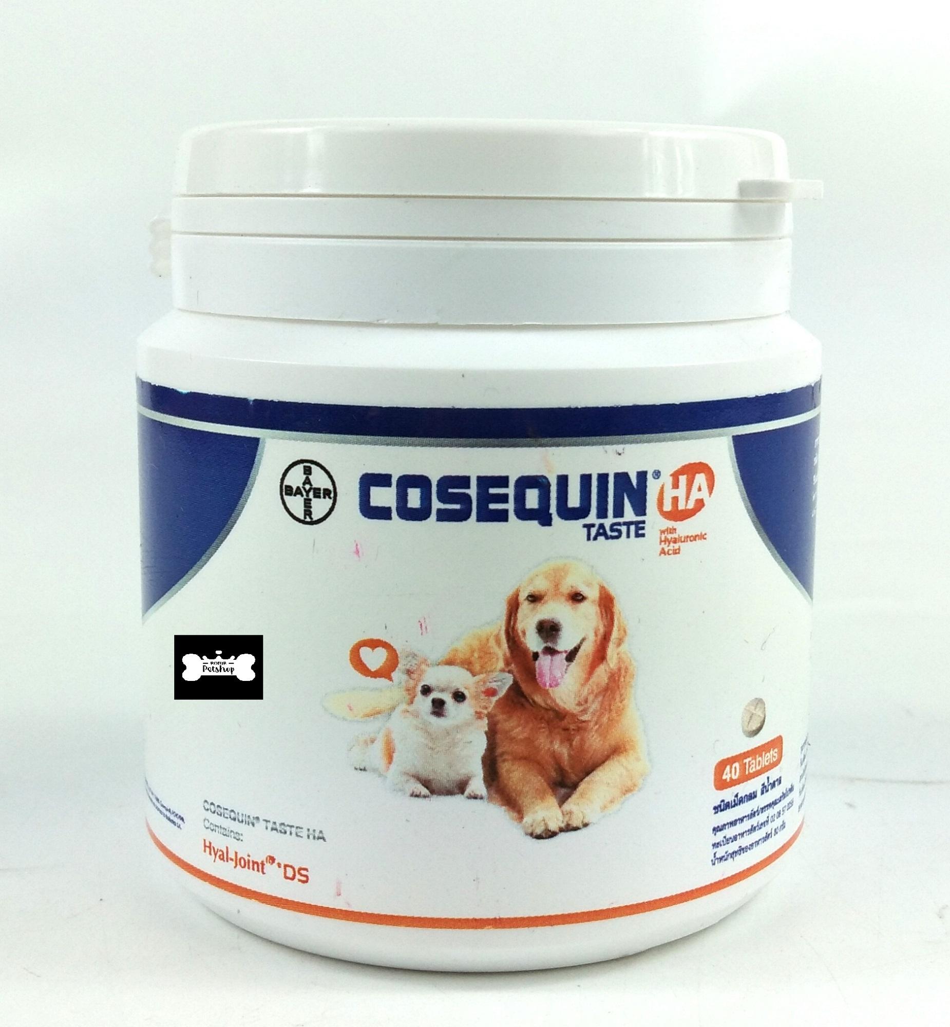 Bayer Cosequin อาหารเสริม ช่วยบำรุงกระดูกและข้อ สำหรับสุนัข 40 เม็ด