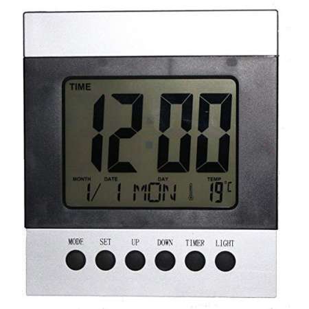 นาฬิกาดิจิตอลLED DIGITAL CLOCKตั้งโต๊ะ /แขวนผนัง รุ่นDS-2088 ตั้งปลุก บอก วัน /เดือน /สัปดาห์ + เวลา /นาที  + อุณหภูมิ  มีปุ่มกด Snooze/ไฟหน้าจอ  กดเปลี่ยนโซนเวลาได้ทั่วโลก
