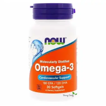 Now Foods Omega-3 x 30 เม็ด EPA DHA Omega 3 Fish Oil