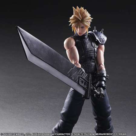 Figure Action Final Fantasy VII Cloud Strife ไฟนอลแฟนตาซี คลาวด์ สไตรฟ์ แอ็คชั่น ฟิกเกอร์ Anime อนิเมะ การ์ตูน มังงะ จากการ์ตูนดังญี่ปุ่น Figma ฟิกม่า สามารถขยับได้ Doll ตุ๊กตา manga Model โมเดล