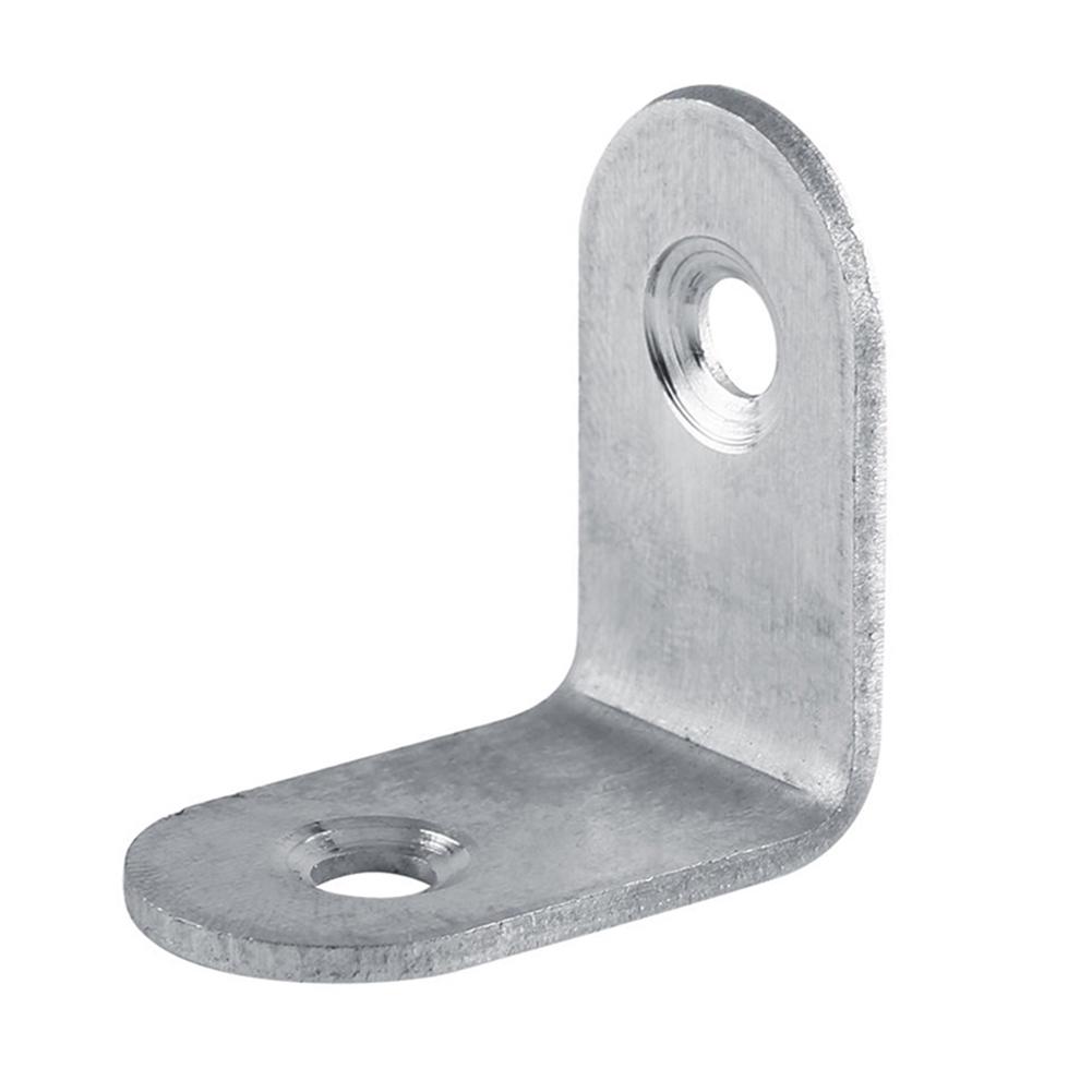 Pack of 2 Bracket Stainless Steel Solid Shelf Support Corner Brace Joint Right Angle Bracket