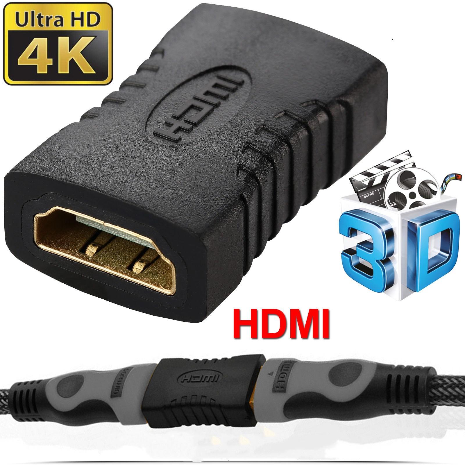 HDMI EXTENDER FEMALE TO FEMALE ADAPTER JOINER CONNECTOR COUPLER for 1080P HD TV